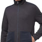 Calvin Klein Moletom Masculino Regular Fit Mix-Media com Zíper Completo Cinza Tamanho XX-G