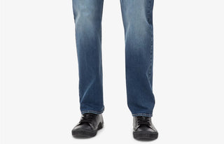 Calça jeans Calvin Klein masculina relaxada tamanho azul marinho 40x32