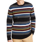 Suéter listrado DKNY Roadmap Regular Fit Masculino Azul Marinho Tamanho Grande