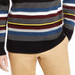 Suéter listrado DKNY Roadmap Regular Fit Masculino Azul Marinho Tamanho Grande