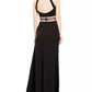 Vestido de festa infantil com decote halter e cintura ilusionista, cor preta, tamanho 11