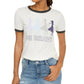 Camiseta Frozen Be Brave Ringer da Disney Juniors, tamanho azul, extra grande