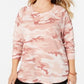Love Tribe Moletom feminino plus size com estampa camuflada rosa tamanho 3X