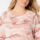 Love Tribe Moletom feminino plus size com estampa camuflada rosa tamanho 3X