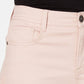 Jeans feminino estilo &amp; co. com controle de barriga, perna justa, rosa, tamanho 8, pequeno