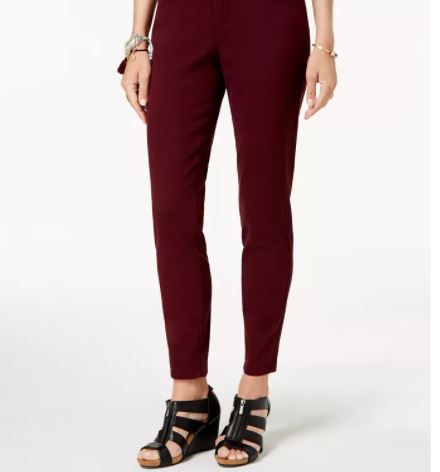 Jeans Curvy Fit Skinny Fashion Feminino Style &amp; Co Vermelho Tamanho 2