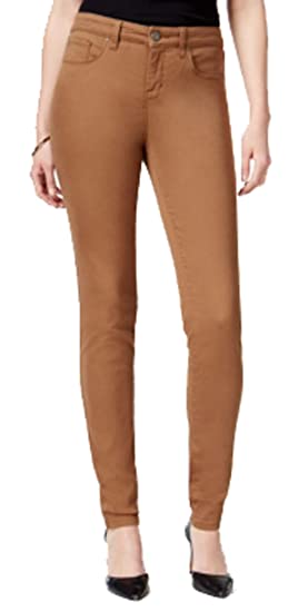 Calça jeans skinny feminina Style &amp; Co Curvy-Fit, marrom, tamanho 8