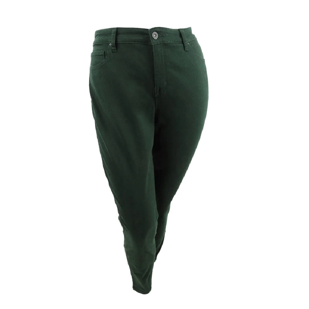 Calça jeans skinny feminina Style &amp; Co Curvy Fit, verde, tamanho 12