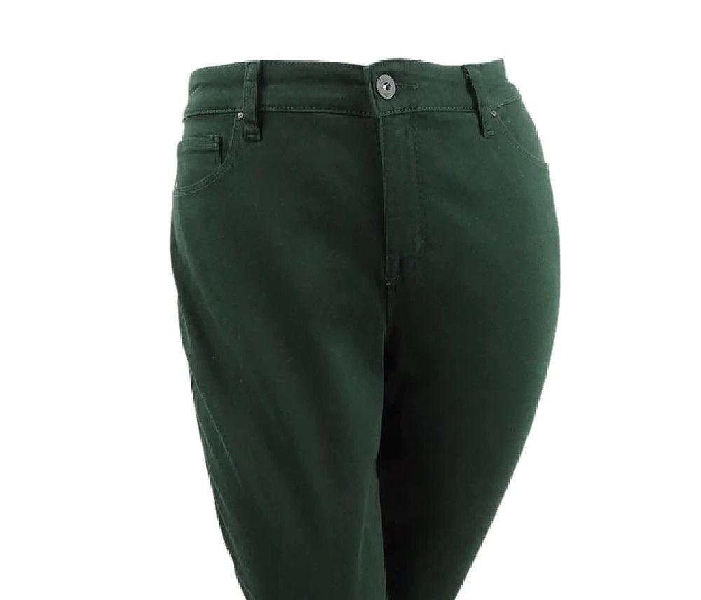 Jeans Curvy Fit Skinny Fashion Feminino Estilo &amp; Co Verde Tamanho 18