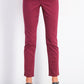 Jeans feminino estilo &amp; co com controle de barriga e perna reta, vermelho, tamanho 14