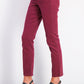 Jeans feminino estilo &amp; co com controle de barriga e perna reta, vermelho, tamanho 14