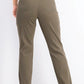 Jeans feminino estilo &amp; co com controle de barriga, perna reta, marrom, tamanho 18