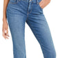Jeans feminino estilo &amp; co com corte bootcut e controle de barriga, tamanho 20x5, azul