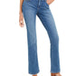 Jeans feminino estilo &amp; co com corte bootcut e controle de barriga, tamanho 20x5, azul