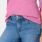 Camiseta feminina de manga comprida de algodão Pima Charter Club, rosa, tamanho X-G