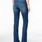 Jeans Curvy-Fit Bootcut Feminino Estilo &amp; Co Lavagem Marinho Tamanho 14 Longo