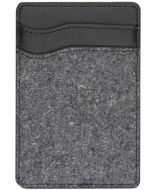 Bespoke Men's Felt Adhesive Card Case Gray Size Regular