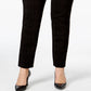 Calça skinny estampada Hollywood Plus da Alfani para mulheres, preta, tamanho 28W