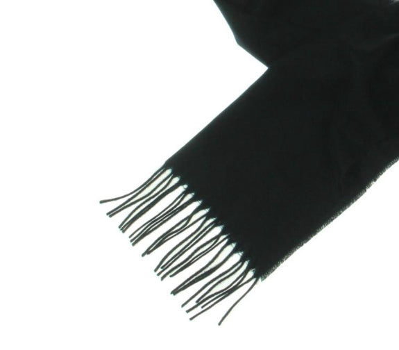 Cachecol de inverno feminino Kenneth Cole New York com franjas, preto, tamanho regular