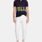 Camisa polo masculina Ralph Lauren Classic-Fit Retro Mesh, tamanho azul-marinho, extra pequeno