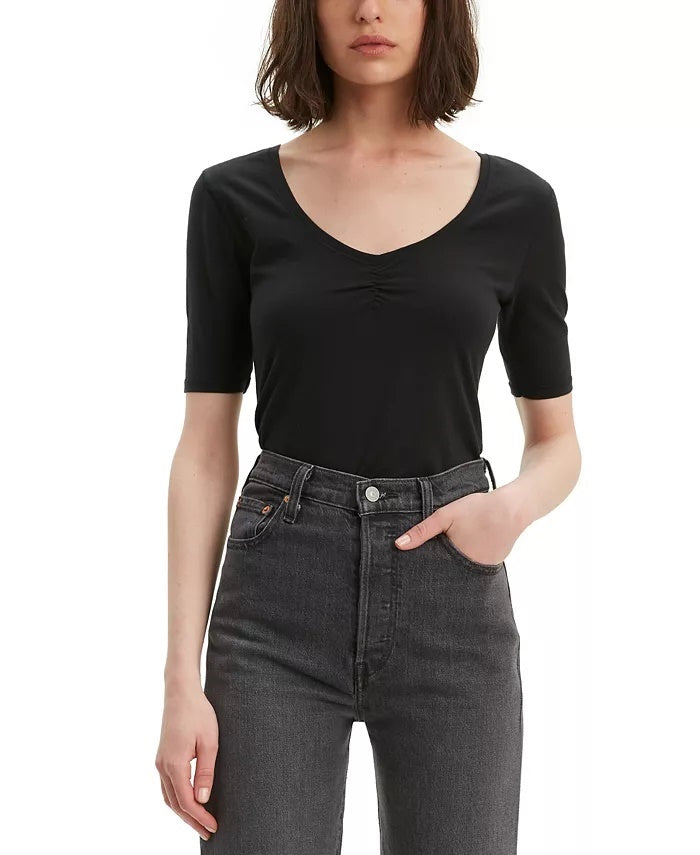 Camiseta Levi's Cecilia Feminina Preta Tamanho Médio