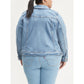 Jaqueta jeans estilo caminhoneiro plus size da Levi's feminina, azul, tamanho 1X
