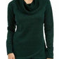 Suéter feminino Ideology com gola alta, verde, tamanho X-S