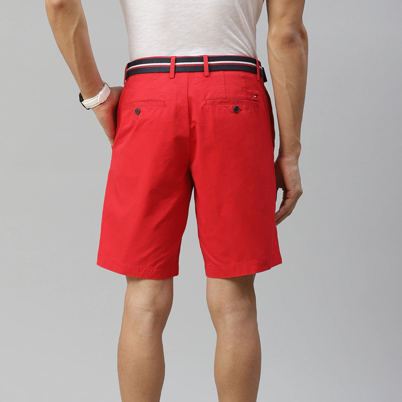 Shorts Tommy Hilfiger Th Flex Stretch 9 Masculino Vermelho Tamanho 42