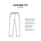 Calça Chino Tommy Hilfiger Masculina Th Flex Stretch Custom-Fit Rosa Médio Tamanho 32X30