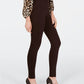 Leggings femininas sem costura Petite da INC International Concepts, marrom, tamanho 10, pequena