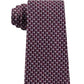Gravata Michael Kors Masculina com Círculos Espelhados Vermelha Tamanho Regular