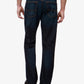 Calça jeans masculina Lucky Brand 181 Relaxed Straight Fit, azul marinho, tamanho 34x30