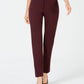 Calça feminina Alfani Petite Ponte-Knit Slim-Leg, vinho, tamanho 2P