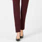 Calça feminina Alfani Petite Ponte-Knit Slim-Leg, vinho, tamanho 2P