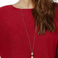 Suéter feminino vermelho INC International Concepts