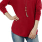 Suéter feminino vermelho INC International Concepts