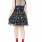 Vestido feminino bordado floral plus size da City Studios, azul-marinho, tamanho 20W