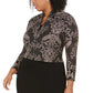 Vestido e jaqueta plus size Alex Evenings feminino marrom tamanho 20