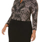 Vestido e jaqueta plus size Alex Evenings feminino marrom tamanho 20