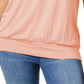 Camiseta feminina Blusa JM Collection Rosa Tamanho X-G