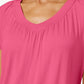 Camiseta feminina Blusa JM Collection Vermelha Tamanho XX-G