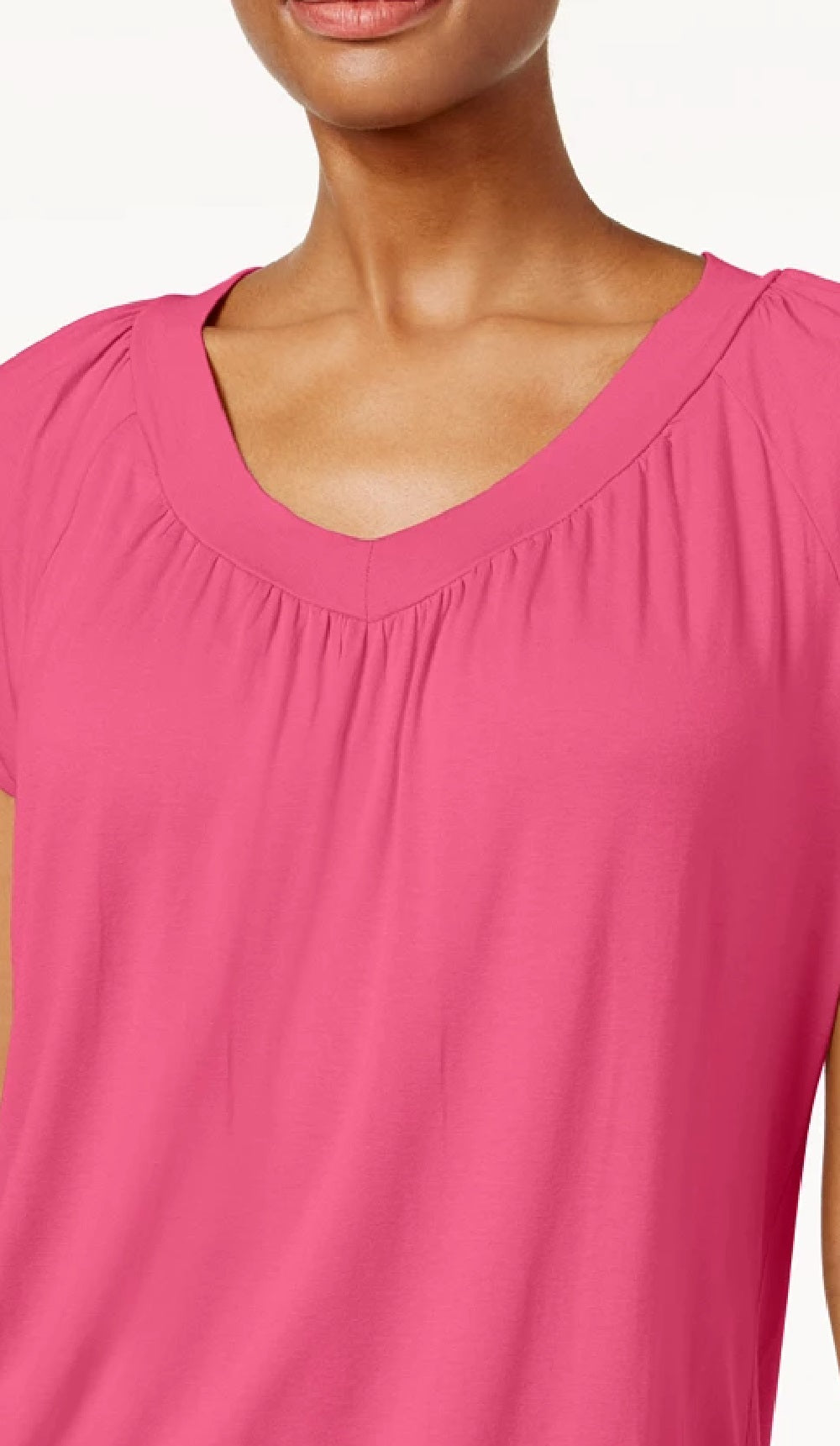 Camiseta feminina Blusa JM Collection Vermelha Tamanho XX-G