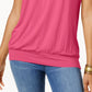 Camiseta feminina Blusa JM Collection Vermelha Tamanho XX-G