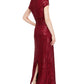 Vestido de renda com lantejoulas SL Fashions feminino vermelho tamanho 14
