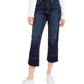 Calça jeans feminina American Rag de cintura alta com bainha larga, azul, tamanho 5