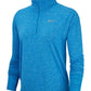 Camiseta de corrida Nike Element Dry Half-Zip feminina, azul brilhante, tamanho pequeno
