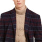 Sobretudo Tommy Hilfiger Masculino Modern-Fit Performance Stretch Flex Plaid Addison Vermelho Tamanho 40 R/M37.5
