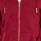 Buffalo David Bitton Fortino com zíper completo e forro de sherpa, masculino, vermelho escuro, tamanho médio