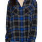 Camisa Boyfriend Nova Geração Feminina Sanctuary Azul Escuro Tamanho P