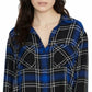 Camisa Boyfriend Nova Geração Feminina Sanctuary Azul Escuro Tamanho P